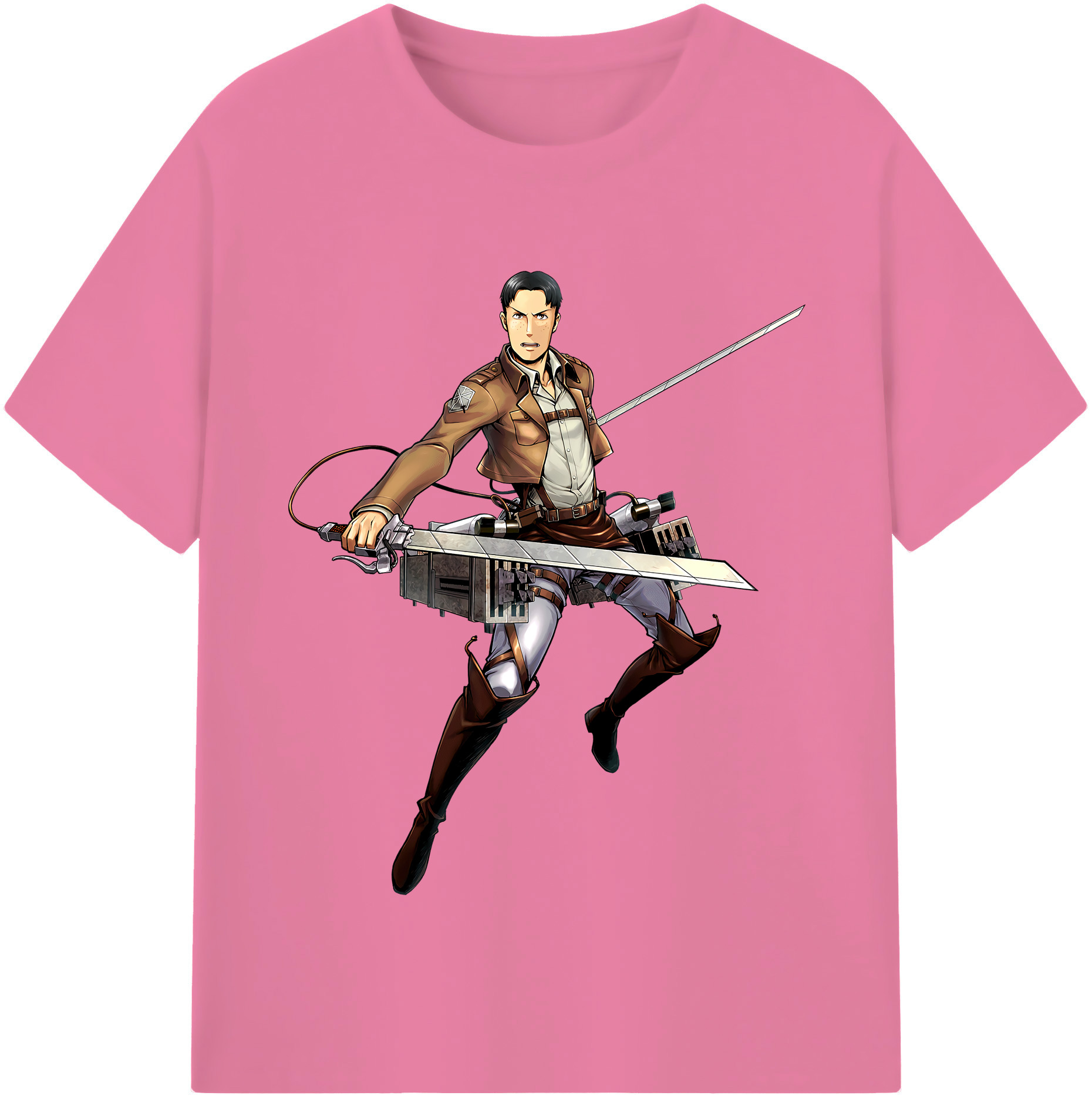 （画像用） 進撃の巨人 Attack on Titan 綿100％半袖Tシャツ（フロントプリント）
